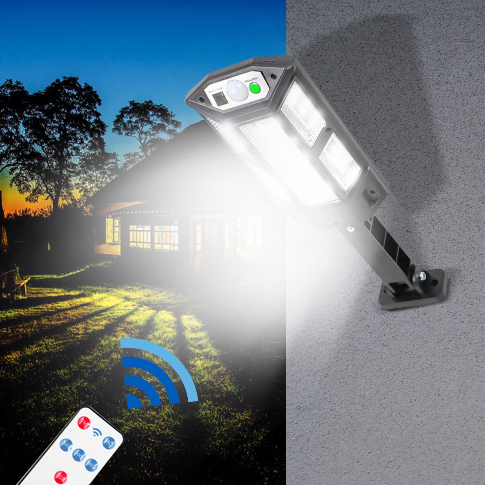 Dvkptbk solar lights Solar Outdoor Lights, Motion Sensor Solar Powered Lights 3 Modes with 43 LED Lamp Beads, Wall Security Lights for Fence Yard Garden Patio Front Door