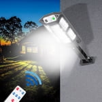 Dvkptbk lumières solaires lumières extérieures solaires, détecteur de mouvement lumières à énergie solaire 3 Modes avec 43 LED Perles de lampe, lumières de sécurité murales pour la porte avant de jardin de clôture