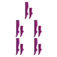 thumbnail image 3 of Ruiboury 2x Polyester Fait Chaussettes Louch Respirant et Absorbant la Sueur Artisanat Exquis Confortable à Porter Texture Douce Violet 5Set, 3 of 6