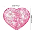 thumbnail image 4 of CQCYD 5Pcs Heart Shaped Resin Bowl, Transparent Jewelry Dish, Decorative Organizer For Rings Earrings, Beautiful Patterned Craft Display, Valentine's Day Gift, 4 of 9