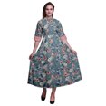 thumbnail image 1 of Bimba Robe Longue Décontractée d'Été Sans Manches à Fente avant Imprimée à Fleurs pour Femmes - Xxx-Grand, 1 of 5