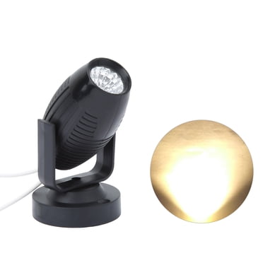 OTVIAP Projecteur de Scène Coquille Noire Blanc Chaud DEL Lumière Douce Décoration Extérieure