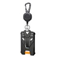 thumbnail image 1 of New Badge Holder Carabiner Keychain Tactical ID Holder Retractable Reel Mountaineering Buckle Multiple Tools Accessories Circular, 1 of 6