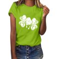 thumbnail image 1 of TopLLC St. Patrick's Day Patricks Day Chemises pour Femmes Hauts de Sarrau St Patricks Day Mode pour Dames St. Imprimé Manches Courtes Col Rond Chemise Femme Décontractée Ample, 1 of 4
