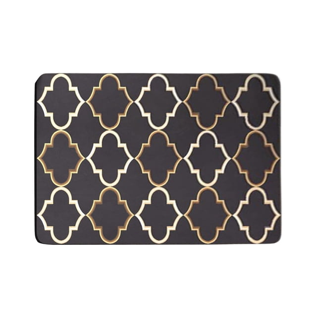 Diatomaceous Earth Bathroom Floor Mat 40 cm x 60 cm Quick Drying Absorbent Non Slip With Polyester Fiber Surface