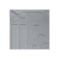 thumbnail image 1 of Fasade Alphabet Argent Silver Wall Panel Sample 12" x 12", 1 of 1