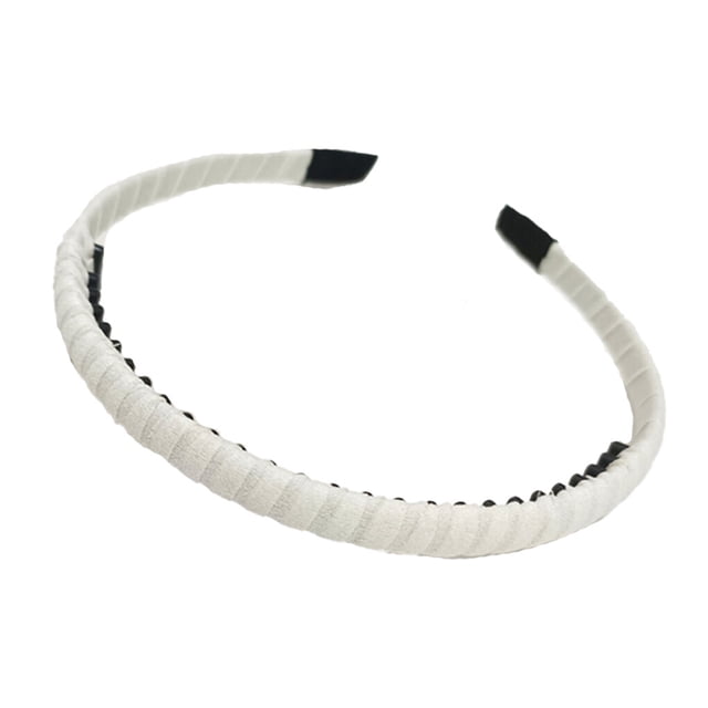 Hair Accessories with Teeth Classic Elastic Simple Headband Clothes Matching Accessory Shower Hairband for Adult Lady Female Use White
