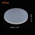 thumbnail image 2 of Unique Bargains 40mm OD 3mm Thick Round Silicone Rubber Solid Gasket Sheet White 8 Count, 2 of 5