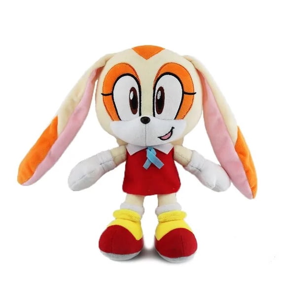 Sonic Figurine Anime Pendentif en Peluche Knuckles Echidna Dr. Eggman Miles Prower Amy Rose Kawaii Poupées en Peluche Jouet pour Enfants Cadeau d'Anniversaire