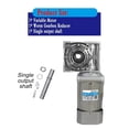 thumbnail image 2 of 180W Worm Gear Motor with RV040 Reducer Gearbox Speed Adjustable Controller 130-16RPM Gear Motor Self-Locking 90W-180W AC ,Easy to Install, 2 of 7
