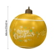 thumbnail image 3 of PEONAVET 24 Inch Giant Inflatable Christmas Ball Large Outdoor Blow Up Inflatables for Yards Lawns Porches Gardens Front Door Decorations(Yellow), 3 of 6
