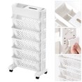 thumbnail image 3 of Removable Book Rack,Movable Bookshelf Large Capacity Movable Bookcase Mobile Bookshelf Next-Gen Design, 3 of 8