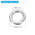 thumbnail image 2 of Unique Bargains Rondelle à Verrouillage Divisé M8, Lot de 100 Joint de Rondelle à Ressort en Acier Inoxydable 304 de 8 mm ID 12,8 mm OD, Ton Argent, 2 of 5