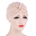 thumbnail image 1 of Mefallenssiah Femmes Perlant Chapeau Indien Musulman Volant Bonnet Bonnet Bonnet Wrap Cap, 1 of 1