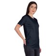 thumbnail image 2 of Inkmeso T-Shirt Basique à Col Rond pour Femmes, Manches Courtes, Coupe Régulière, Long Tee, Haut d'Entraînement, 2 of 8