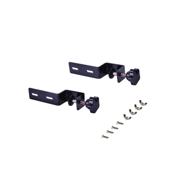 Lipstore 2 Pcs Support de Tableau Perforé pour Bureau Réglable pour 1 - 4,5 cm Bureau à Domicile Noir