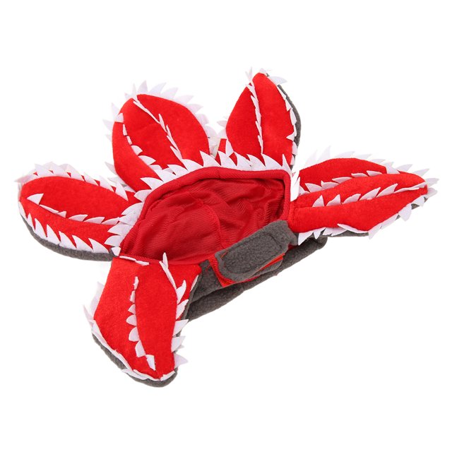 Pets Halloween Man Eater Flower Hat Adjustable Comfortable Breathable Cute Horror Flower Hat For Party