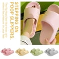 thumbnail image 3 of ZOUBAOQ New Poop Feeling Slippers for Men Indoor Home and Household Use Anti Slips, 3 of 8