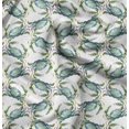 thumbnail image 1 of Soimoi White Poly Georgette Fabric Crabs Ocean Print Sewing Fabric Yard 52 Inch Wide, 1 of 6