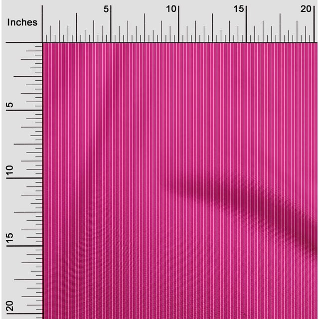 oneOone Polyester Lycra Fuschia Pink Fabric Stripes Craft Projects Decor Fabric Printed By The Yard 56 Inch Wide
