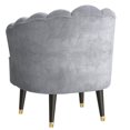 thumbnail image 3 of Modern Velvet Accent Chair in Grey, 3 of 7