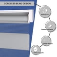 thumbnail image 3 of LUCKUP Cordless Zebra Blinds Roller shades for window Day and Night Blind Dual Layer Light Filtering Shade Light Control Room Darkening Horizontal Window Treatment 21" W X 72" H, Grey, 3 of 7
