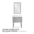 thumbnail image 3 of DHP Tribecca 30 Inch Floating Wall Mounted Bathroom Vanity, Gray, 3 of 9