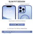 thumbnail image 4 of BENTOBEN iPhone 13 Pro Max Case Compatible with Mag-Safe 6.7" Tpu Magnetic Car Mount Support Light Blue, 4 of 7