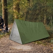 Riforla Emergency Tent Person Tube Tent Shelter Tent Emergency Shelter Use As Gear Space Blanket for Camping Hiking Camping & Hiking Green