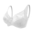 thumbnail image 1 of VEKDONE Woman's Embroidery Thin Style Ventilate Large Size Bra Steel Rim White 42/95G, 1 of 4