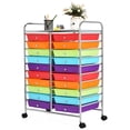 thumbnail image 1 of Costway Chariot de Rangement Roulant à 20 Tiroirs pour Outils, Organiseur de Scrapbooking et Papier, Bureau, Multicolore, 1 of 10