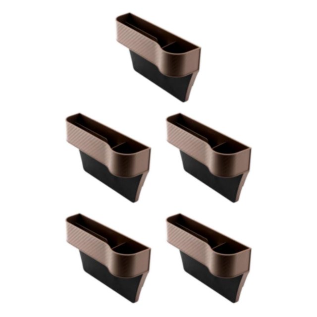 Wweixi Gap Filler Organizer Reliable and Durable with Cup Holder Brown Right 5Set