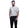thumbnail image 1 of BESTMAN Slim Fit Shirts For Men Button Down Short Sleeve Printed Shirts For Boys, 1 of 5