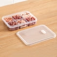 thumbnail image 4 of Compartment Food Storage Container, Kitchen Refrigerator Organizer, Fruit Vegetable Meat Preserver, Ginger Garlic Onion Keeper, Meal Prep Box, Airtight Design, 4 of 5