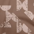thumbnail image 1 of oneOone Cotton Silk Brown Fabric Geometric Half Circle Sewing Craft Projects Fabric Prints By Yard 42 Inch Wide, 1 of 4