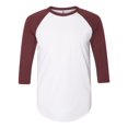 thumbnail image 1 of T-shirt Raglan à Manches Trois-Quarts 5050, 2XL, WhiteTruffle, 1 of 2
