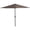 Coffee, variant on Outsunny 9ft Half Round Umbrella Outdoor Balcony Parasol Patio Garden Outdoor Window Sun Shade w/ 5 Ribs Dark Green