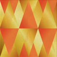 thumbnail image 1 of Ahgly Company Tapis d'Intérieur Lavable à la Machine, Carré, Transitionnel, Orange Rouge Orange, Tapis de Zone, 5 Pieds Carré, 1 of 7
