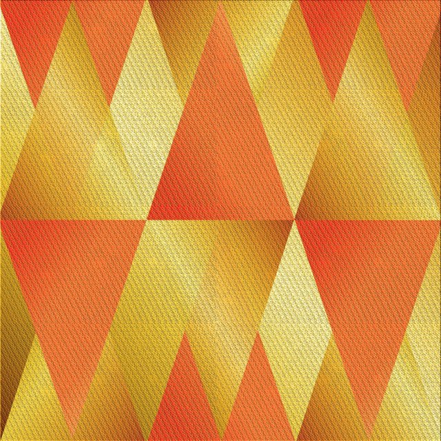 Ahgly Company Tapis d'Intérieur Lavable à la Machine, Carré, Transitionnel, Orange Rouge Orange, Tapis de Zone, 5 Pieds Carré