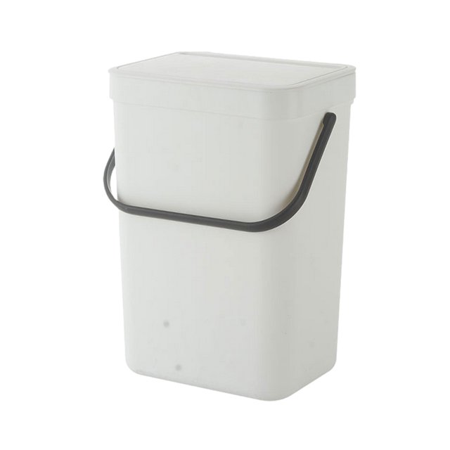 Youkk Sturdy And Durable Wall Mounted Trash Cans For Clean Household Environment white 12L