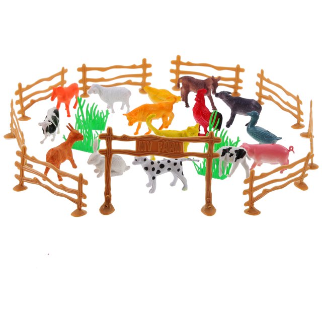1 Set Miniature Farm Animal Models Farm Scene Prop Models Farm Photo Prop