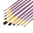 thumbnail image 3 of Acrylic Paint Set Acrylic Paint Brush Set 10 Pcs Nylon Hair Brushes For All Purpose Oil Watercolor Paint Set, 3 of 4