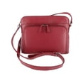 thumbnail image 1 of CTM®  Leather Shoulder Bag Purse with Side Organizer (Women's), 1 of 4