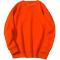 thumbnail image 2 of Viluyesy Chandail Ras du Cou pour Hommes à Manches Longues pour Hommes Extensible Doux Léger Chandail à Enfiler Décontracté Plein Air Mode Chandail de Base Orange P, 2 of 3