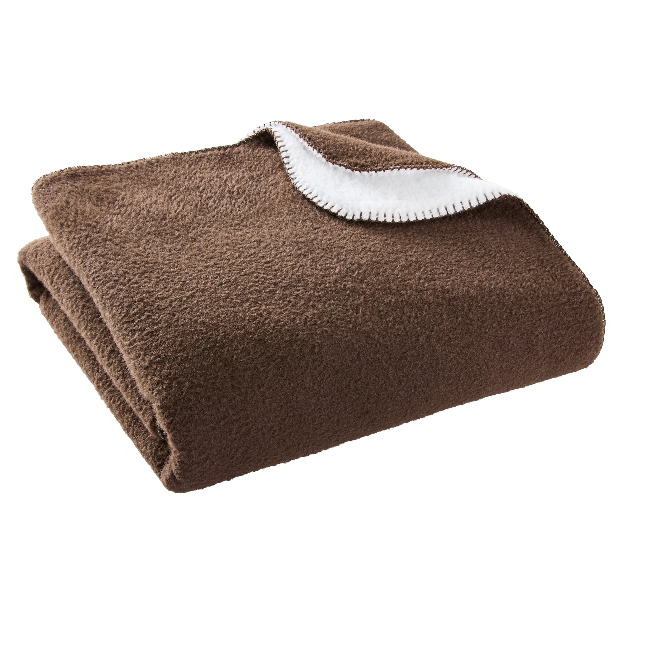 Better Homes & Gardens Cozy Faux Wool Throw, Oversized, Rich Coca, 50" X 72"