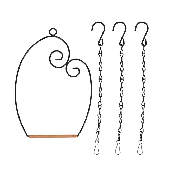 1 Set of Bird Swing Hanging Bird Stand Iron Parrot Stand Rack Outdoor Bird Perch Stand Parrot Toy