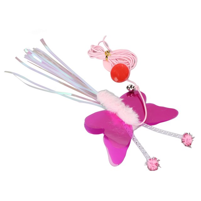 Jouets Interactifs pour Chat, Paillettes Rétractables Facile à Coller Jouet Amusant pour Chatons Forme, Boule de Peluche