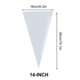 thumbnail image 4 of 100-Pack Disposable Piping Bags for Cake Decorating, Extra Thick Icing Bags, Burst-Proof Design for Buttercream, Chocolate, 4 of 7