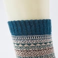 thumbnail image 4 of 100% Wool Socks 5 Pairs Mans Knit Printed Warm Wool Socks, 4 of 9