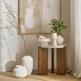 thumbnail image 2 of Bouclair Beige Walnut Side Table, 2 of 7